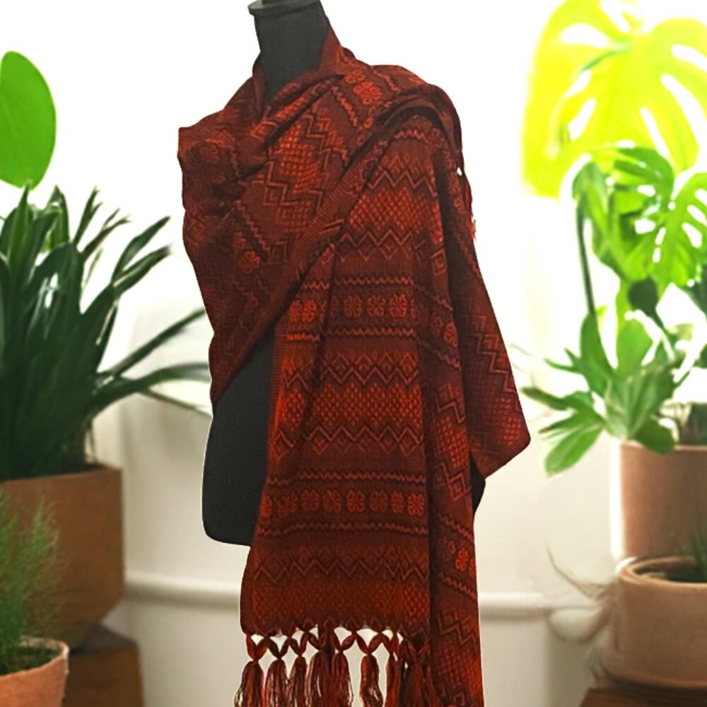 Mexican Rebozo/Shawl (Red)